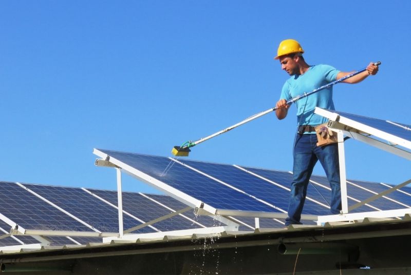 Ongoing solar cleaning